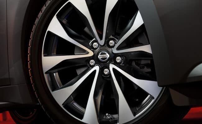 closeup of Nissan tire