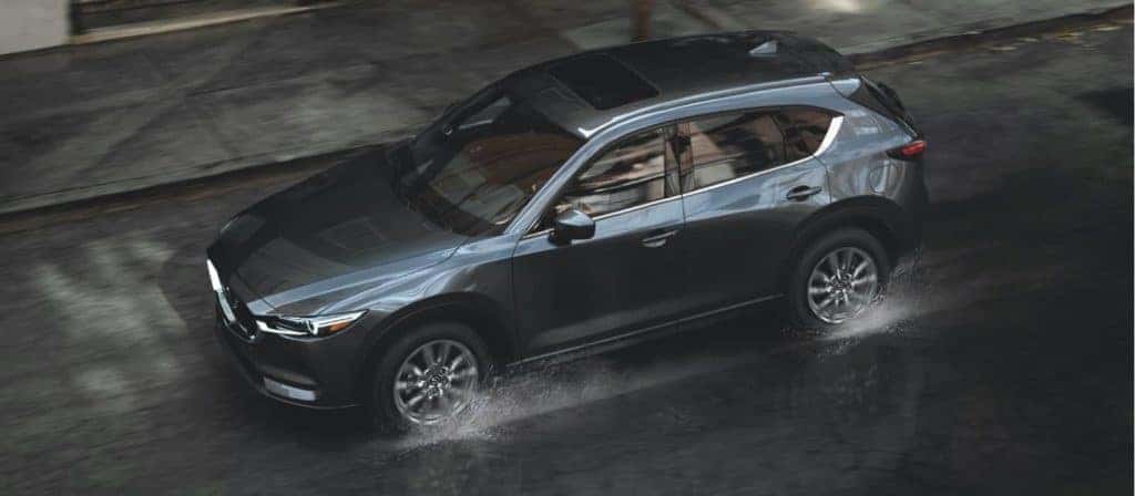 2021 Mazda CX-5 splashing in puddles