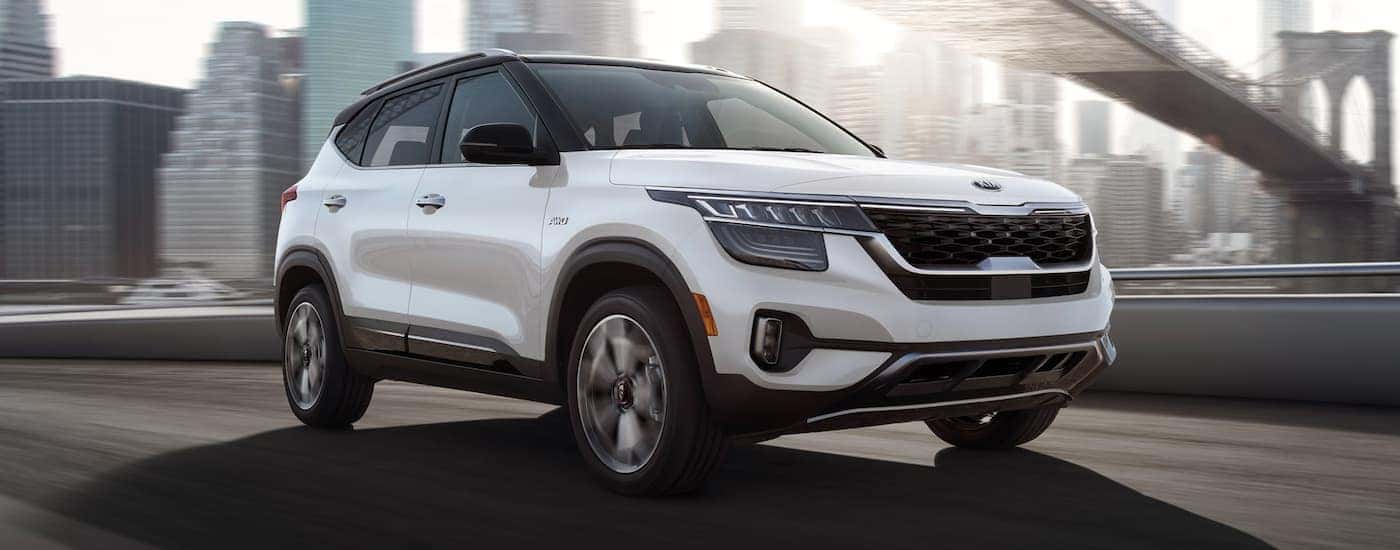 New Kia SUV on the road
