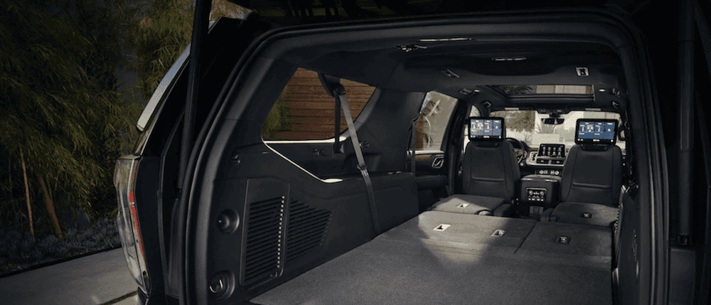 Suburban 2022 Interior Trunk Space With Third Row - Interior Design ...