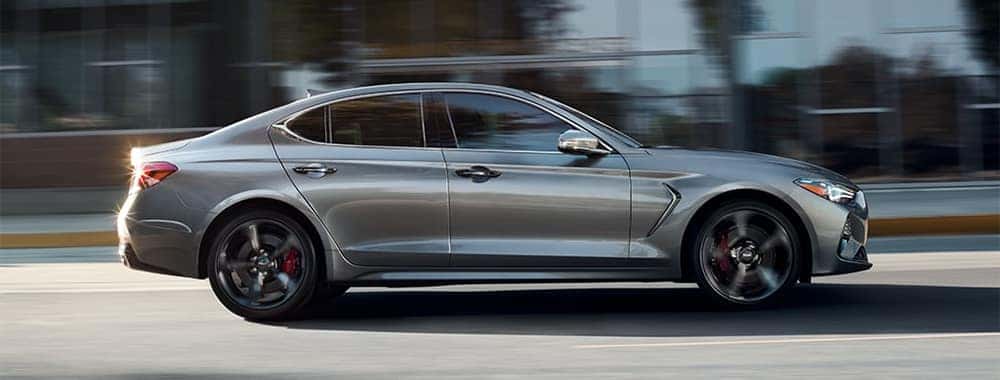 Gensis G70 Side Profile View Driving