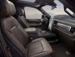View of front seats of 2025 Ford Expedition