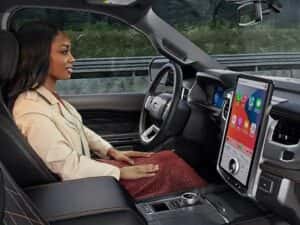 2025 Ford Expedition view of woman in driver seat