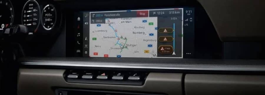 2022 Porsche 911 Touchscreen Display with Navigation