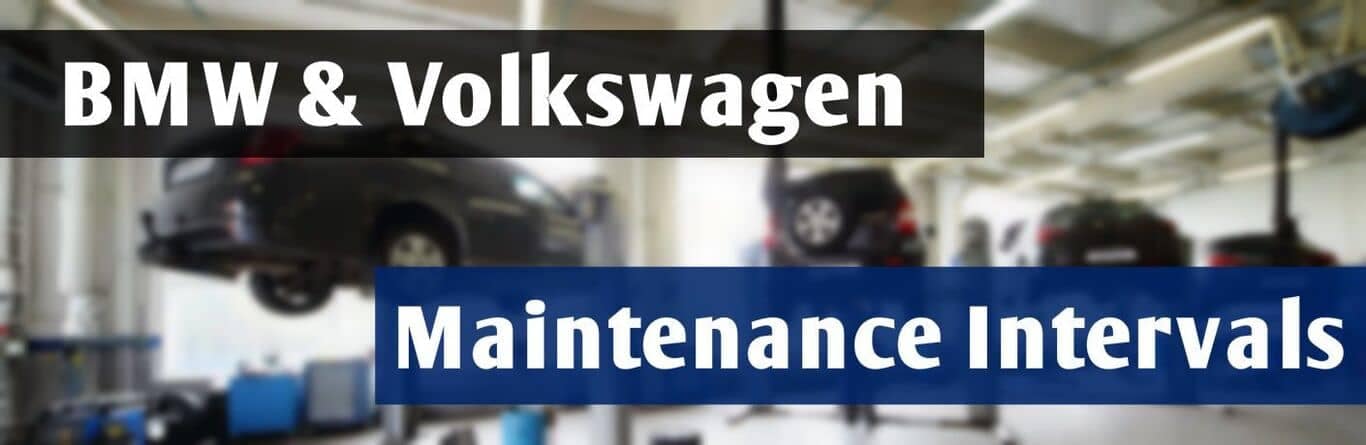  Intervalos de mantenimiento BMW Volkswagen