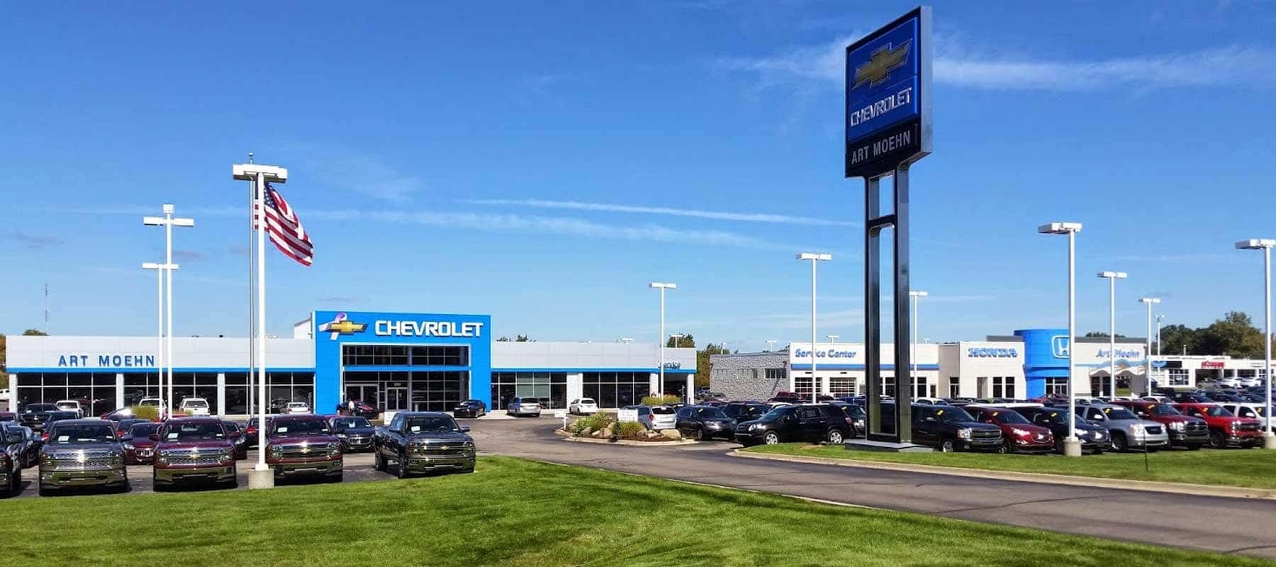 View from outside dealership