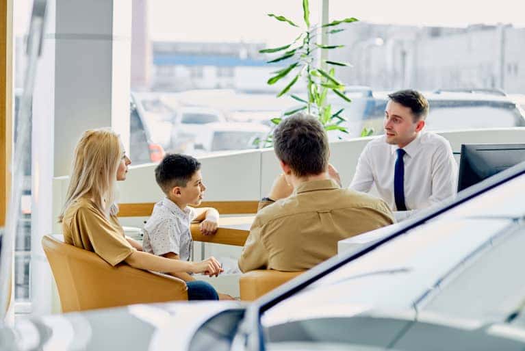 family working with finance specialist