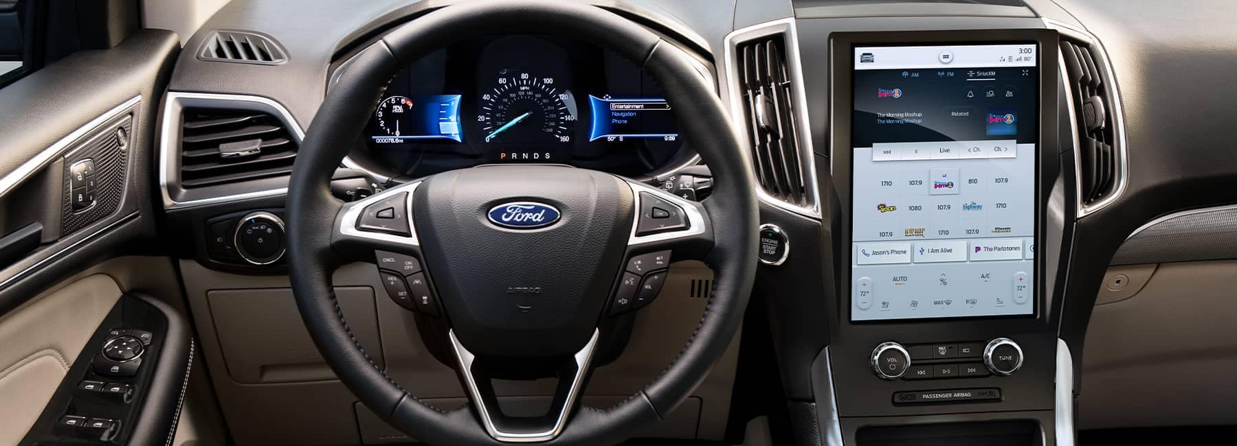 2021 Ford Edge interior dashboard