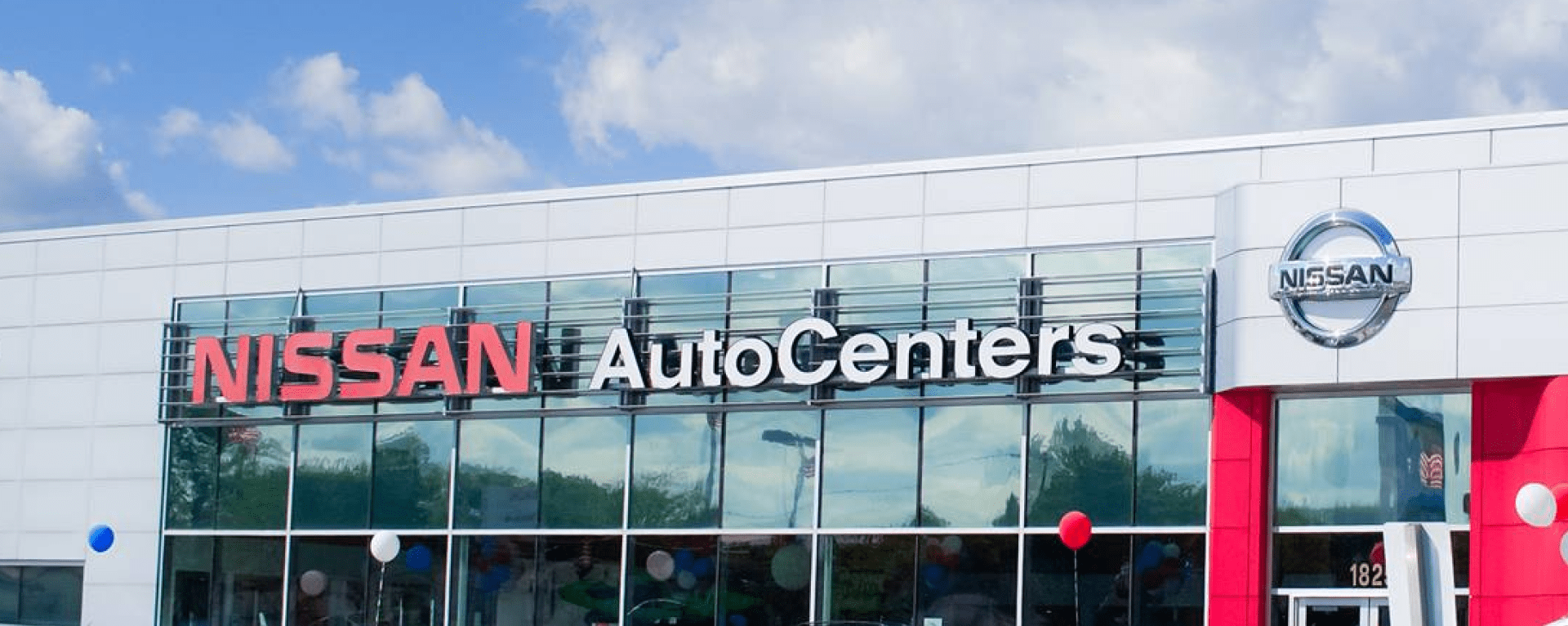 Exterior view of the AutoCenters Nissan dealership