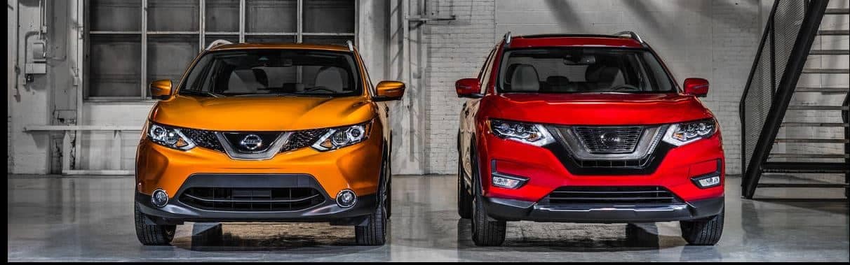 Nissan rogue and rouge sport side by side