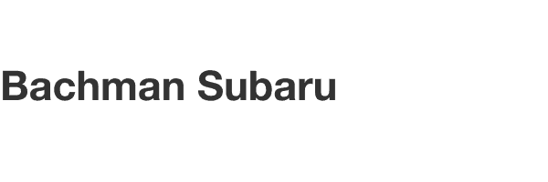 Bachman Subaru logo