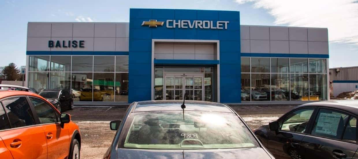 An exterior shot of Balise Chevrolet of Warnick