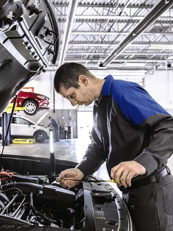 Technician in the shop