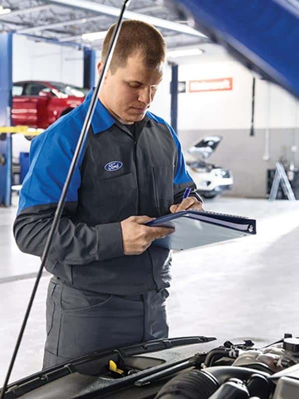 Technician in the shop