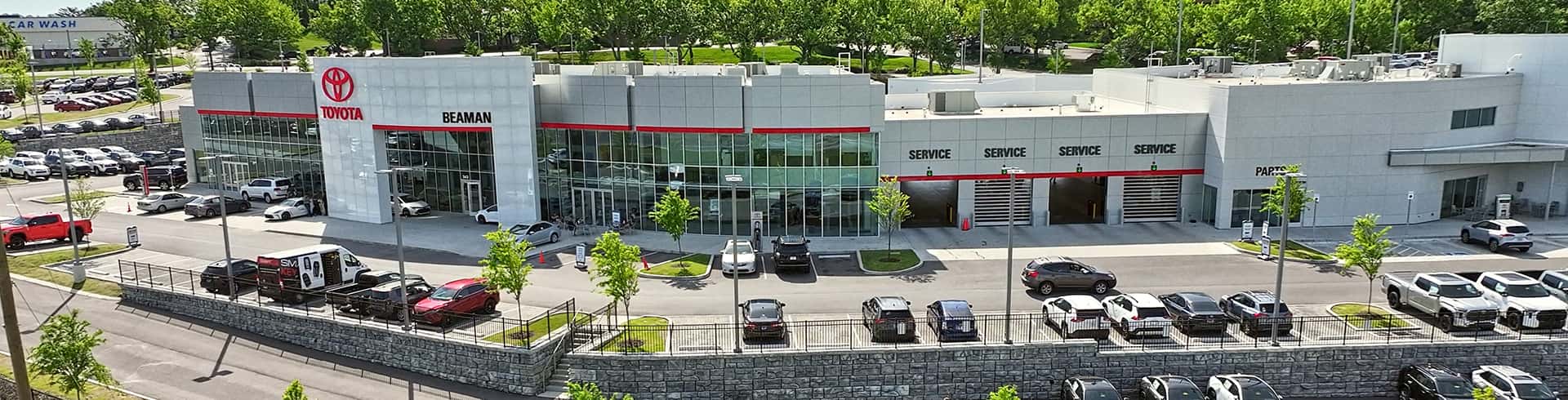 View of our dealership Beaman Toyota