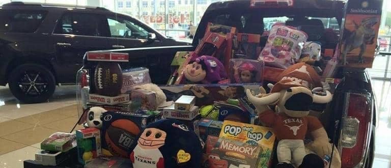 Toys For Tots - Toys in the bed of a pickup