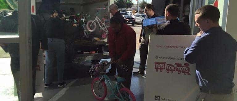 Toys For Tots - toys loaded onto truck