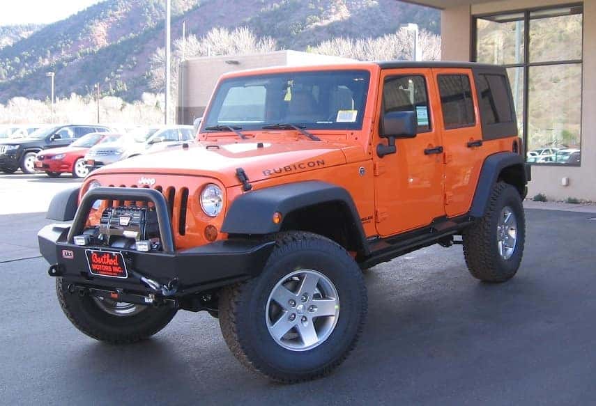 Jeep Rubicon orange