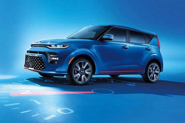 2020 kia soul blue clock
