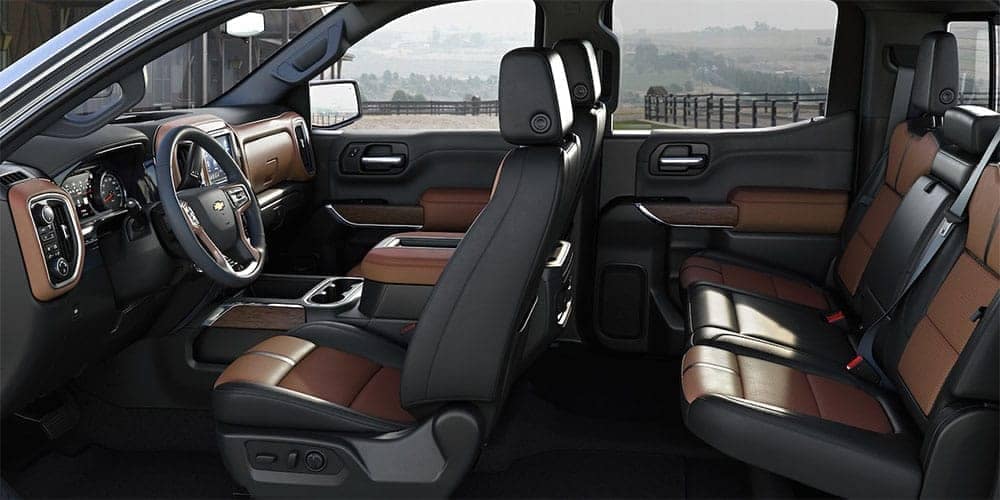 interior cabin of 2019 Chevrolet Silverado 1500