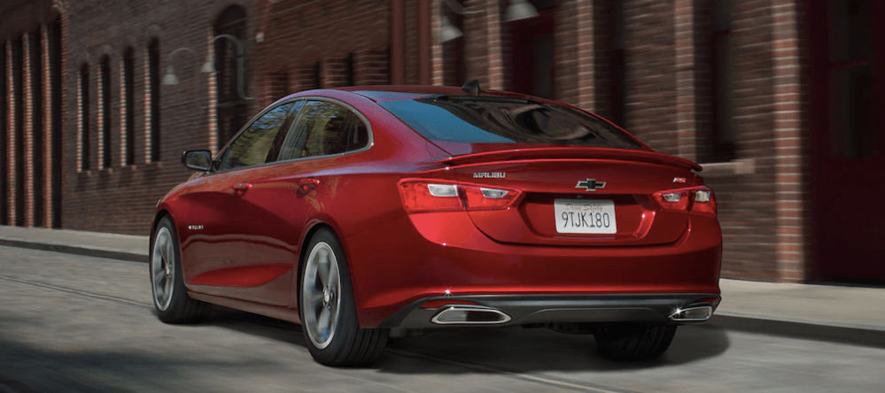 Rear of the 2019 Chevy Impala in Red 2
