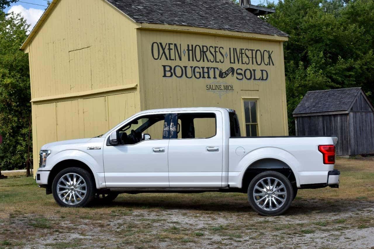 White Ford Truck