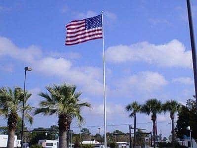 American flag at our dealership
