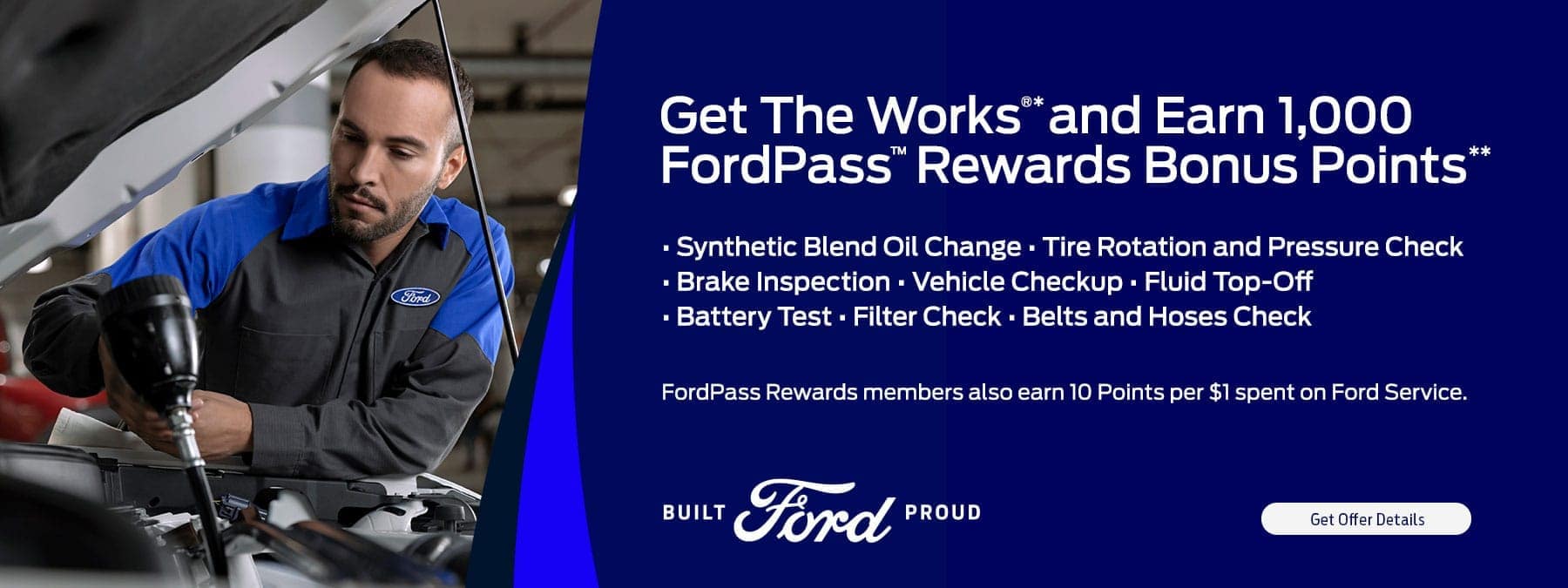 Get The Works and Earn FordPass Rewards points