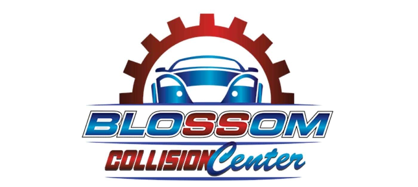 The Blossom Chevrolet Collision Center logo is shown.