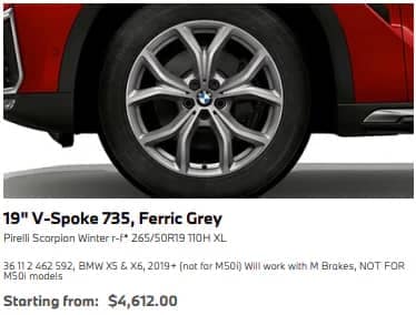BMW X5 Tires 19 V-Spoke 735 Ferric Grey