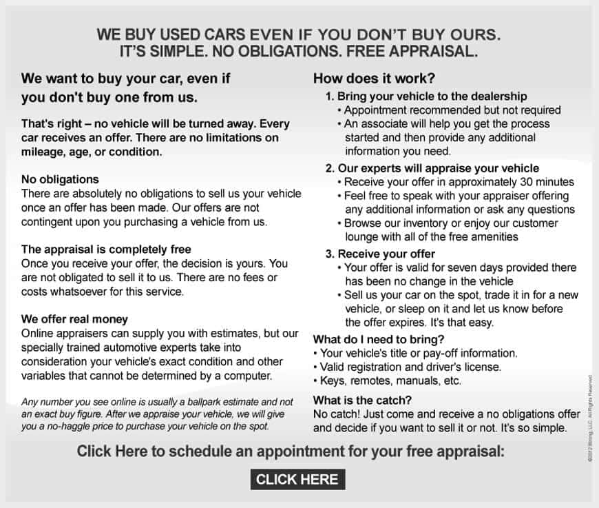 We buy used