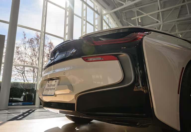 Rear end of a BMW