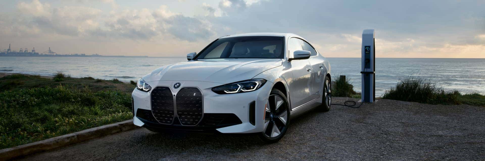 2023-BMW-i4-charging-up-while-parked-by-the-bay