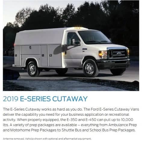 2019 E-Series Cutaway