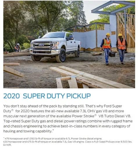 2020 Super Duty Pickup