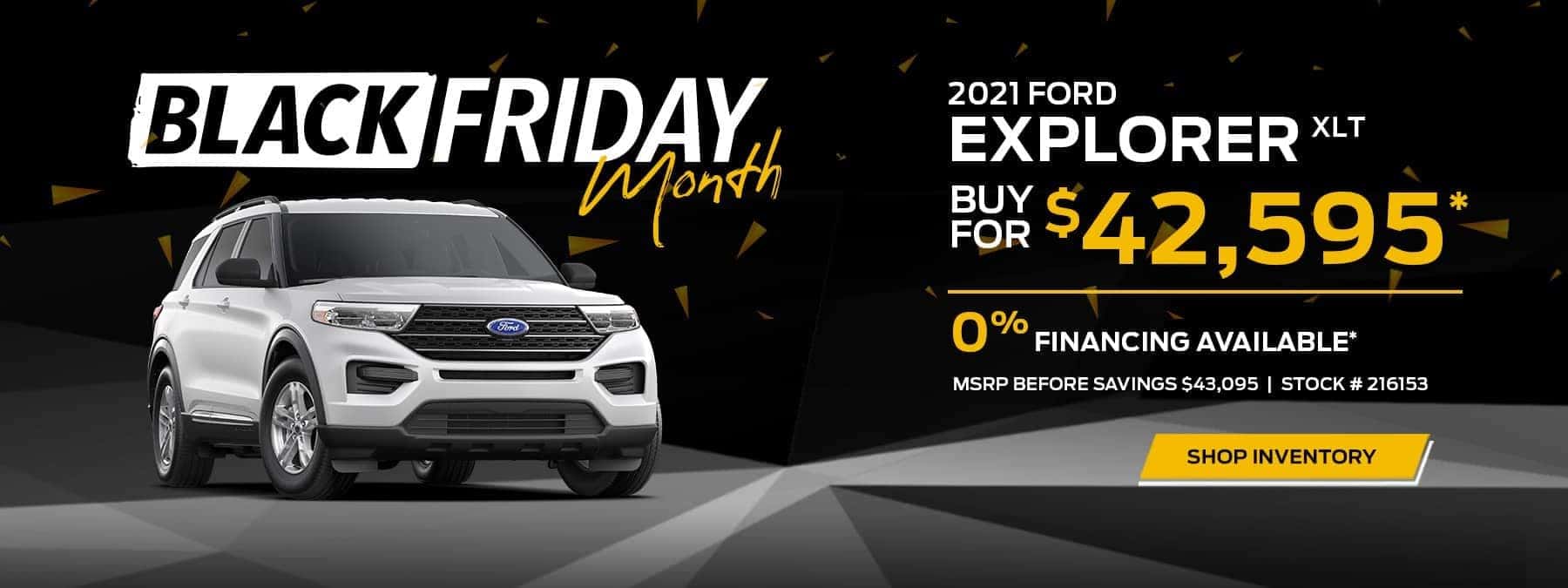 Black Friday Month - Explorer XLT