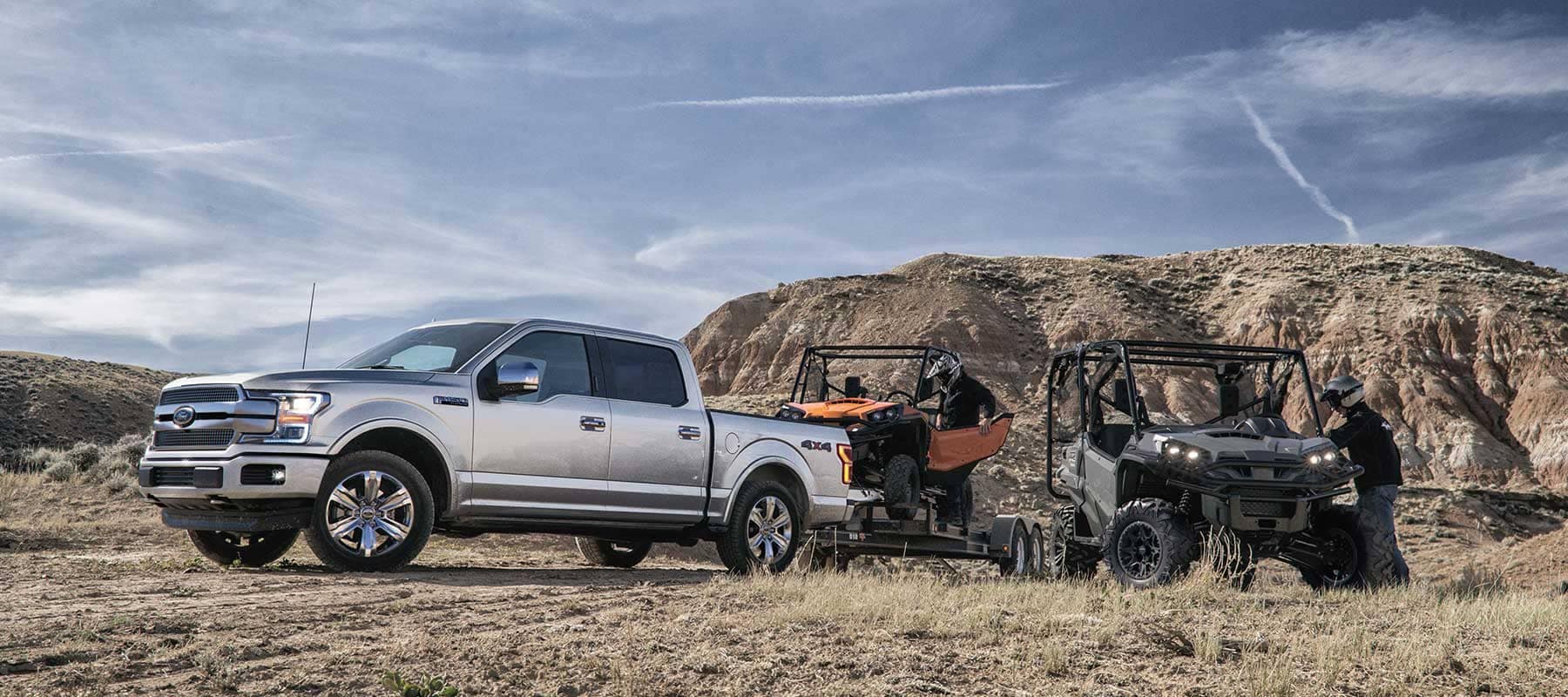 2019-Ford-F-150-pulling-ATVs
