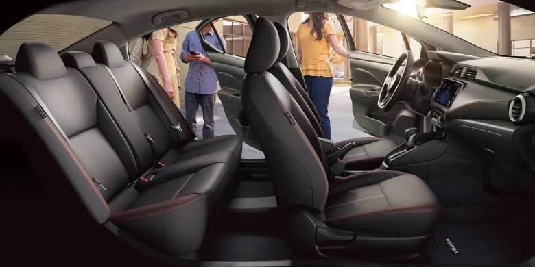 Interior sideview of the 2023 Nissan Versa