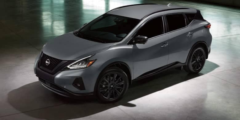Top angled view of a gray 2023 Nissan Murano
