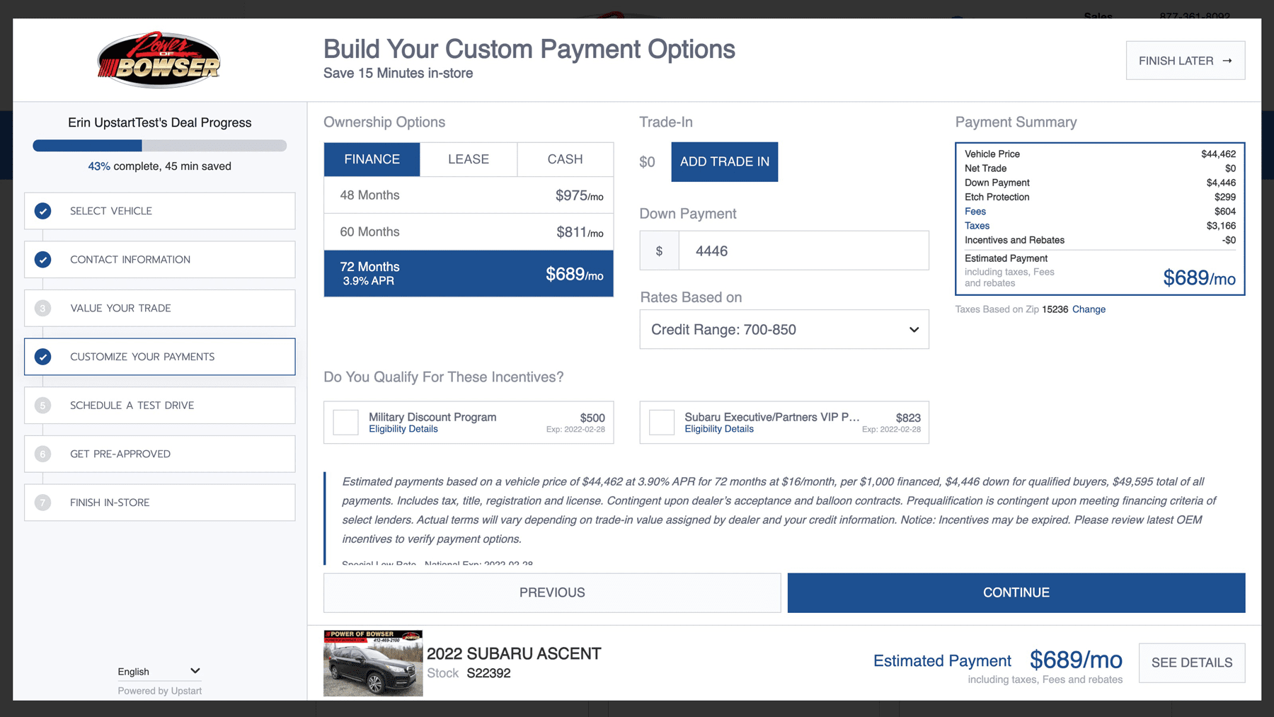 build-your-custom-payments-option