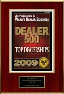 Top Dealerships in 2009