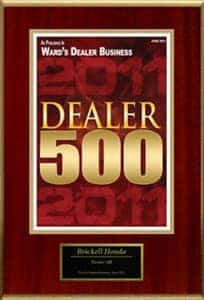 Dealer 500 award for 2011