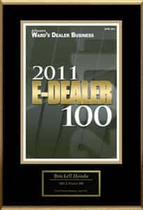 2011 E-Dealer 100 award