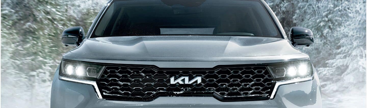 Kia vehicle front grill