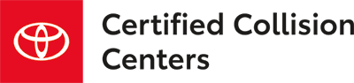 toyota certified collision centers logo horiz