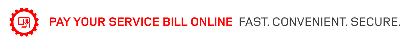Pay your service bill online - banner
