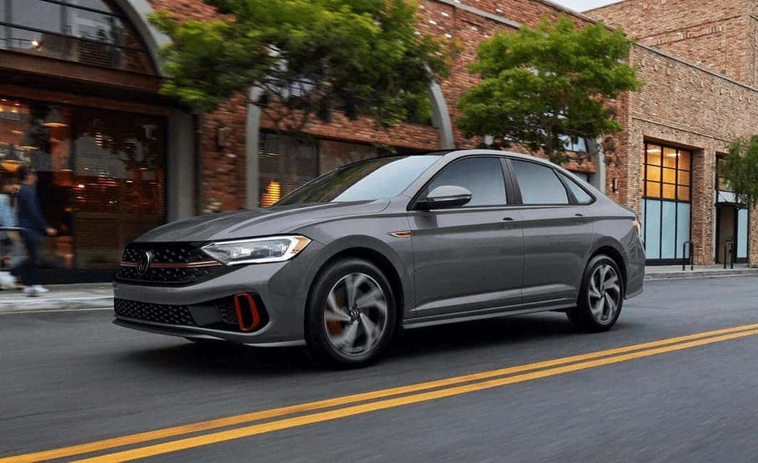 2022-Jetta-GLI drives-city street