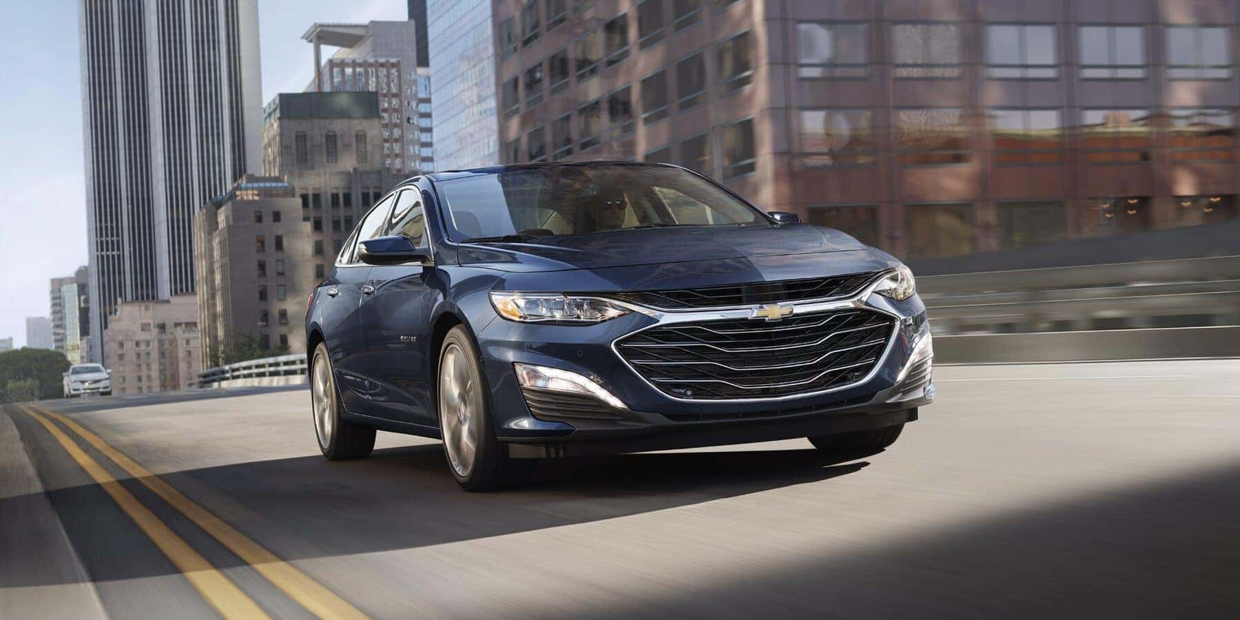 Blue 2022 Chevy Malibu