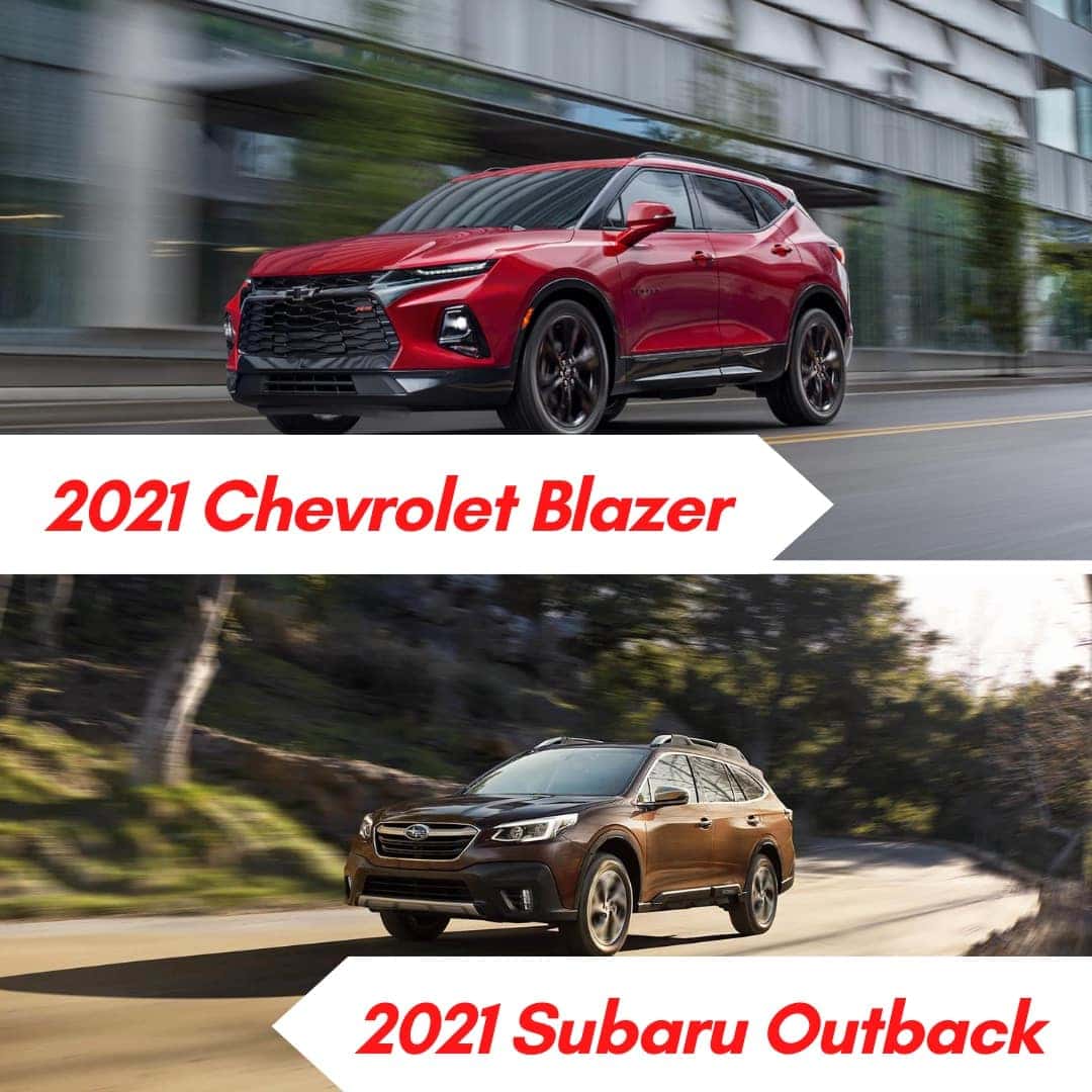 2021 Chevy Blazer vs 2021 Subaru Outback