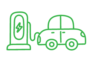 green icon - car charging